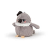 Adorlynetty Grey Crows Stuffed Animals with Hat Cute Little Bird Plushie Gift for Kids & Friends