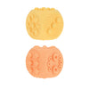 Nuby Silicone Block Poppers - (2-Pack) Interactive Baby Block Toy For Babies 10+ Months - Yellow And Orange