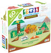 Tytan TILES Dinosaurs 60-Piece Magnetic Tiles Building Set, Dino Safari Land Kids STEM Toy, Creative Play, Shape & Pattern Recog