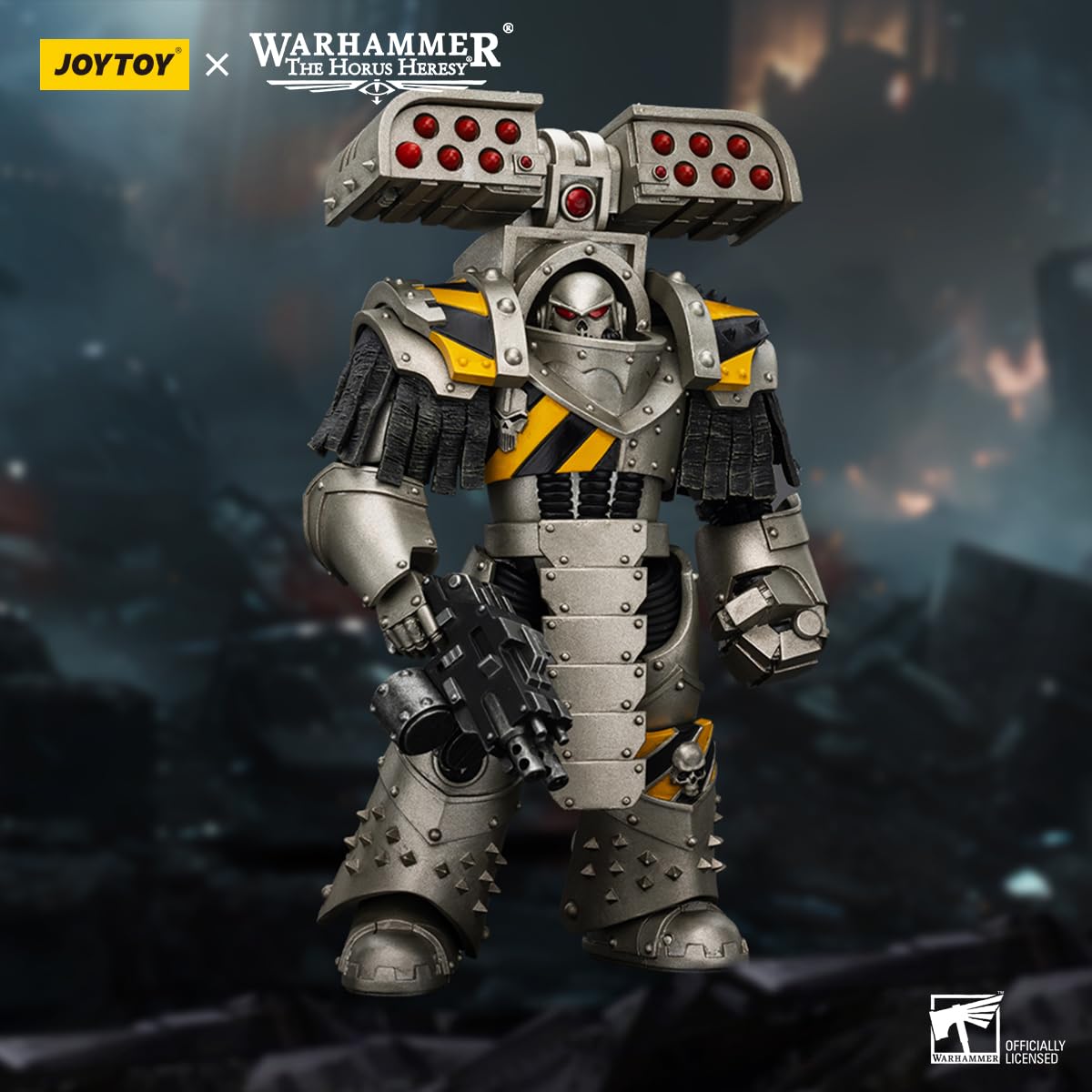 Beerise Joytoy 1/18 Action Figures - Warhammer The Horus Heresy Iron Warriors Tyrant Siege Terminator With Rocket Launcher - 5,H