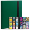 Card Binder 9-Pockets Trading Card Binder 20 Pages 360 Card Capacity Collection Binder Card Folder for MTG TCG Game Cards & Sports Cards (Green)