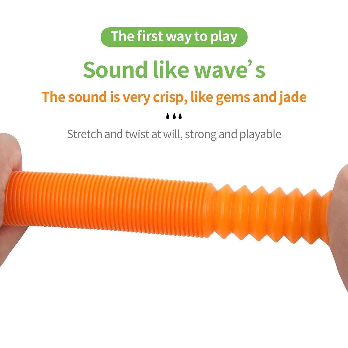 Fingooo 7 Pieces Jumbo Pop Toobs Fidget Toys,Pop Tubes Sensory Toys For Kids Adults Diy Decompression Adhd Autism