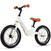 Birtech 14" Kids Balance Bike - Lightweight Magnesium Alloy Frame, Air Tires, White, Model JX0430022, Ideal for 3-6 Year Olds