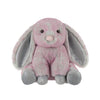 Apricot Lamb Toys Plush Bunny Rabbit Stuffed Animal With Fluffy Soft Ears (Grey-Pink, Small-8'')