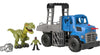 Fisher-Price Imaginext Jurassic World Dominion Toy, Break Out Dino Hauler Vehicle & T. rex Dinosaur for Preschool Kids Ages 3+ Y