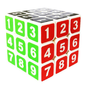 Goodcube Sudoku 3X3 Magic Cube Stickerless 3X3X3 Number Speed Cube Puzzle