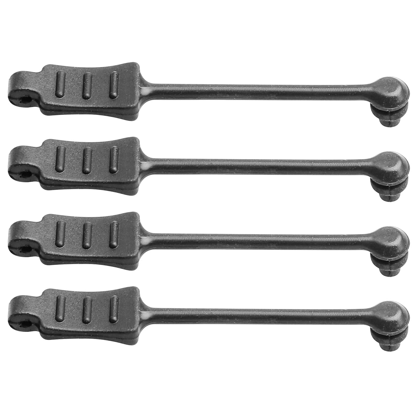 Hobbypark 20Pcs Rc Rubber Retainer Pull Tabs For 1/18 1/24 Rc Car Body Clips (Fit 0.7Mm 1.0Mm Rod)