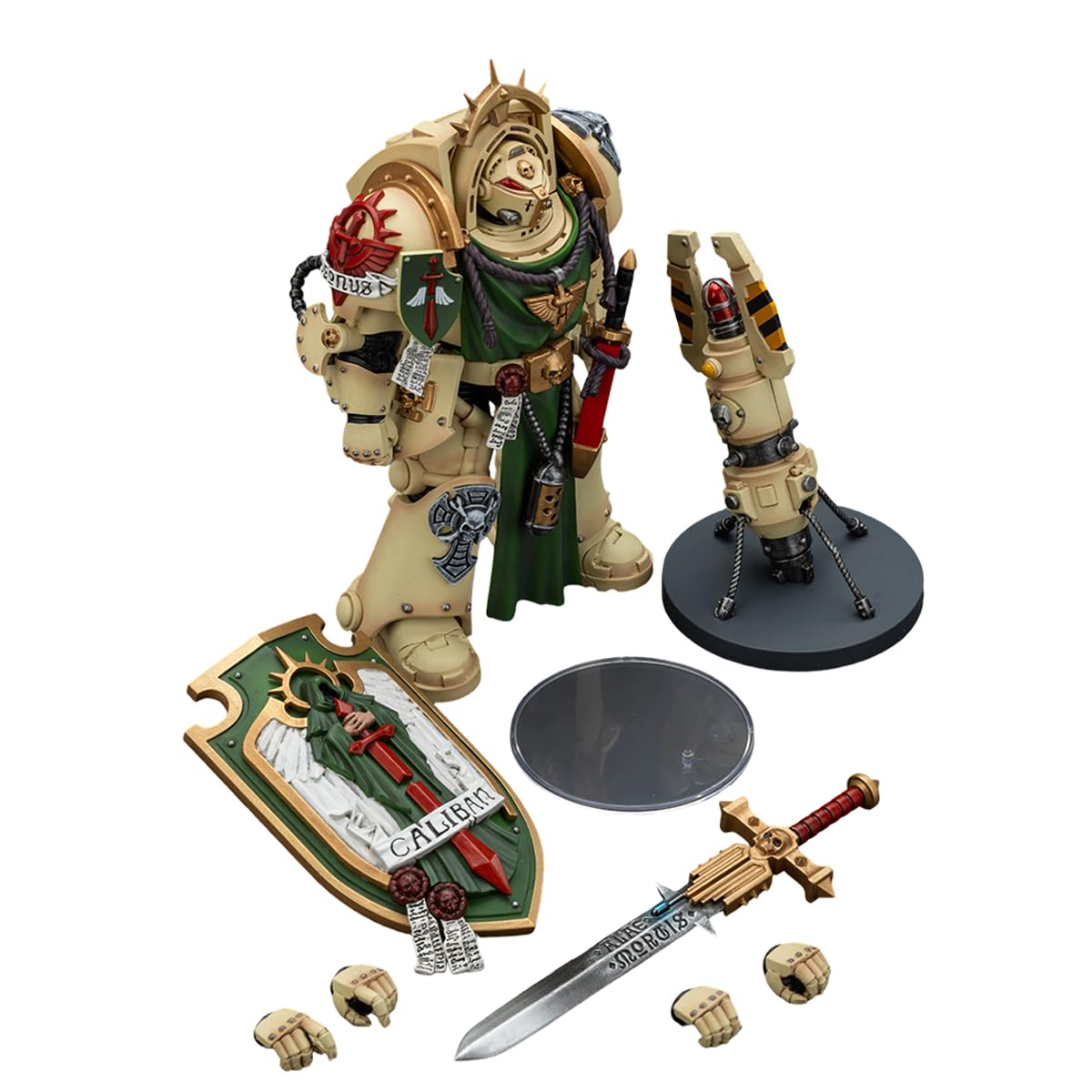 JOYTOY Warhammer 40,000 Dark Angels Deathwing Knight Action Figure 1/18 - JT02489, ABS, with Power Sword & Storm Shield