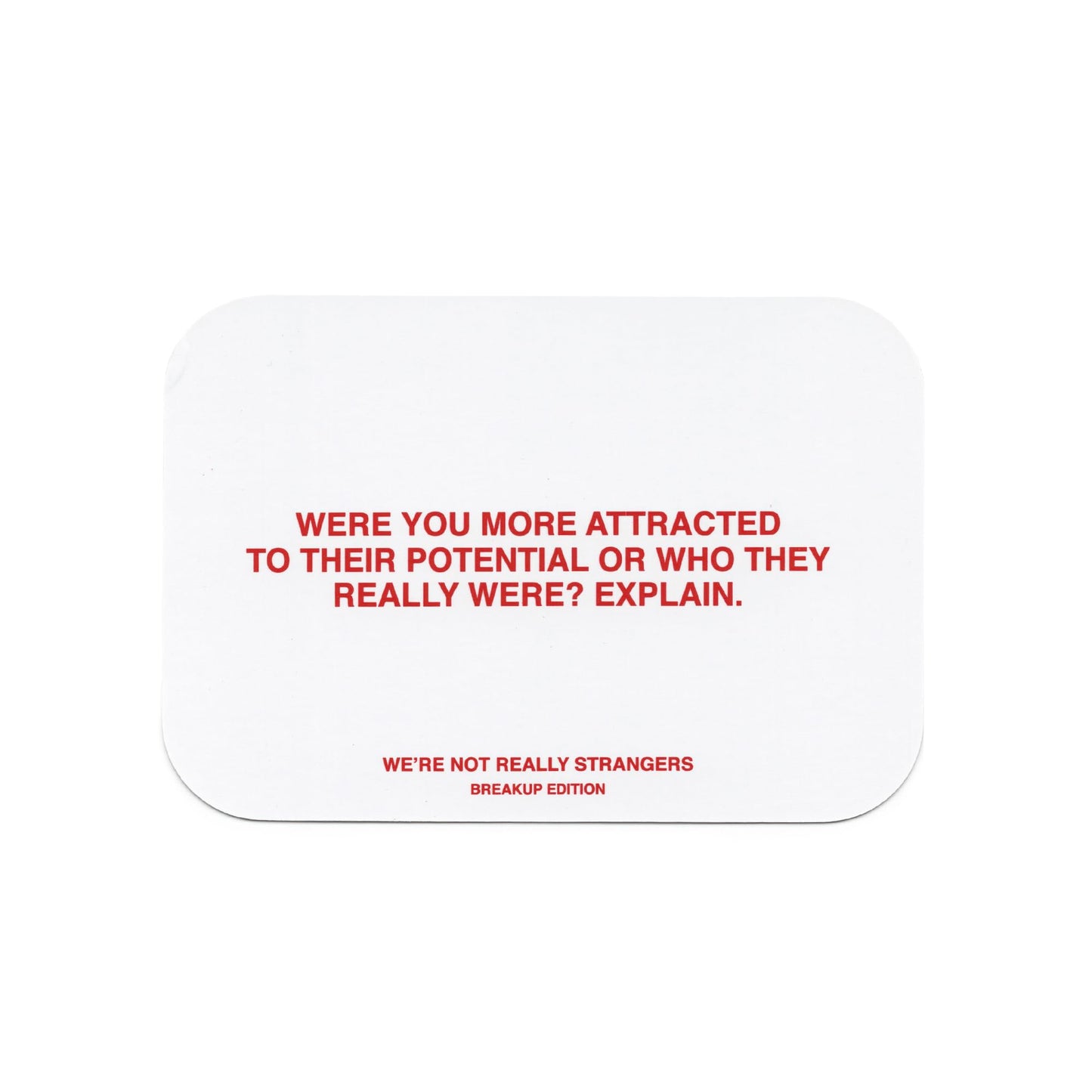 We'Re Not Really Strangers Breakup Kit – 51 Cards & A Journal For Healing And Moving On - For Singles, Adults, & Teens - For Memorable Game Nights, Ages 18+,1-2 Players
