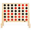 Play Platoon Giant Outdoor Games Connect 4 In A Row Wooden Four In A Row Game, 4 Connect Board Game Outdoor Game With Coins, Case And Rules