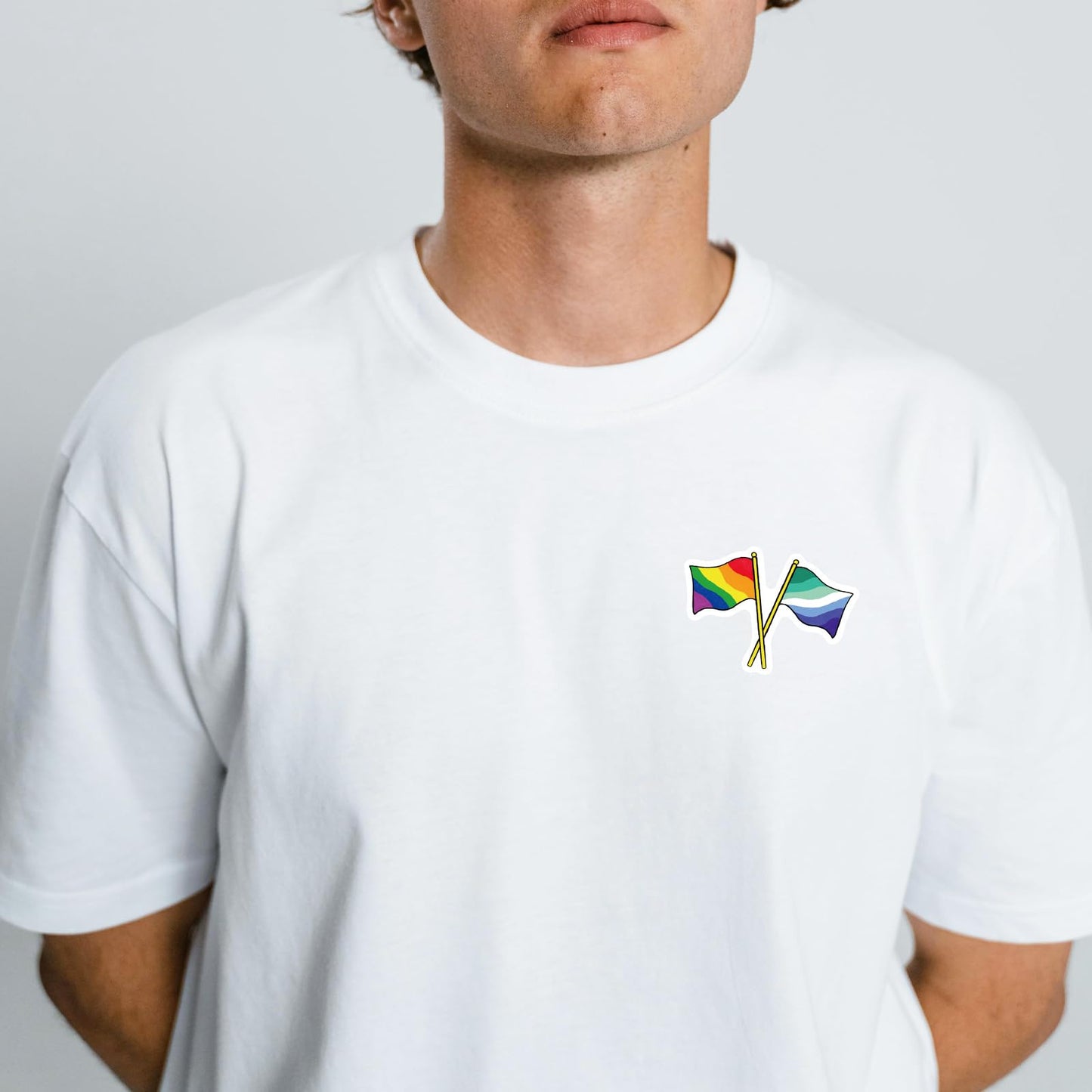 Meplum Pride Mlm Stickers 50 Pcs For Man Love Man Gay Pride Stuff, Gay Pride Present Waterproof Mlm Gay Stickers Bulk Lgbtq Prid