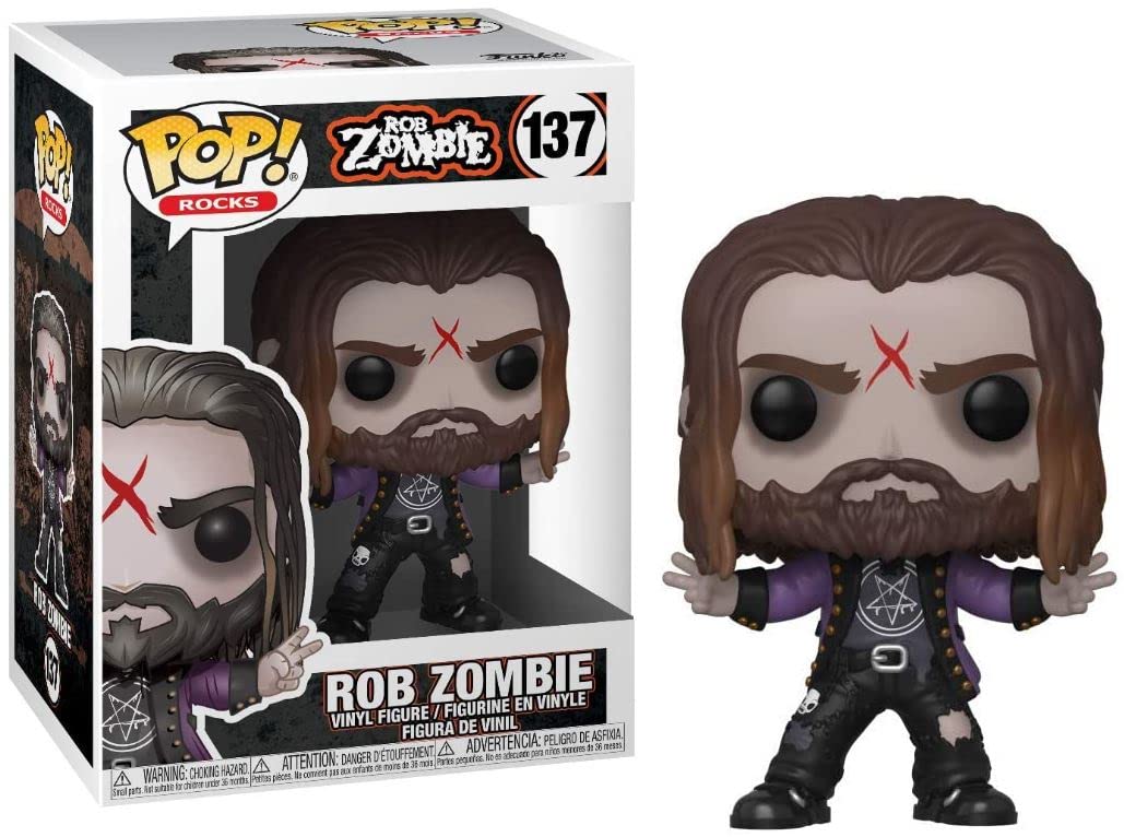 Funko Pop! Rocks Rob Zombie - Multicolor Collectible Figure, 10 Count Pack, Perfect for Fans and Collectors