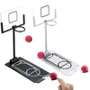 Deekin 2 Set Desktop Basketball Hoop Tabletop Mini Basketball Game Toys for Teen mature-themed Games Desk Toy Office Fun Sports Novelty Gag Back to School Christmas Birthday Gift Idea(Black Silver)