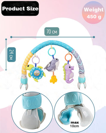 Pau1Hami1Ton Car Seat Toys, Stroller Toys,Car Seat Toys For Babies 0-6 Months,3 Month Baby Toys Fit For Crib Bed,Stroller,Car Se