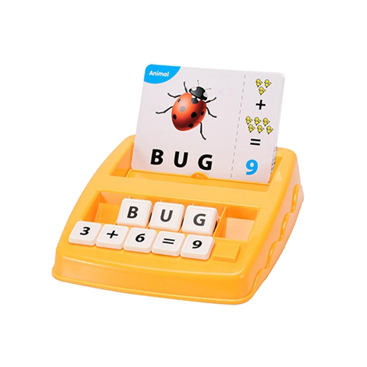 MERISHOPP2 in 1 Spelling Reading Game Travel Toys for 4 5 6 Year Old Children Yellow|Baby|Toys for Baby|Developmental Baby Toys