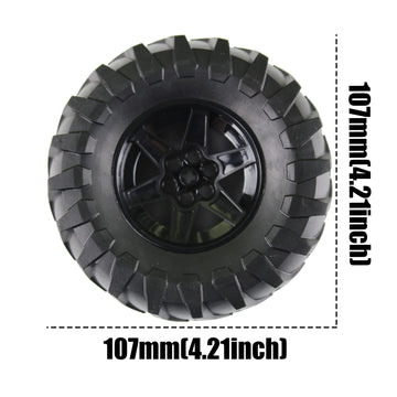 Building Blocks Technical Parts 2Pcs Tyre Tractor Dia. 107X44 & Rim Dia 56 X 34 Compatible With Major Brand For Kids Boys Toy