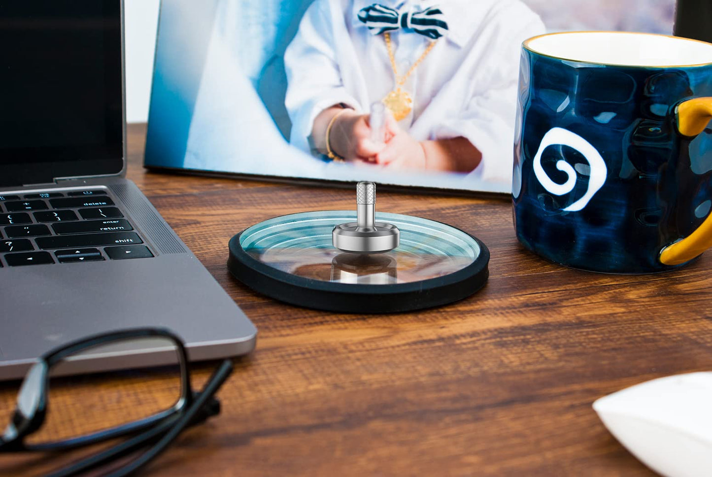 Djuiinostar Premium Spinning Top: Lengthened Stem, Easy To Twirl, High Performance (Br 13+, Avg 5-8), Cnc Machined Stainless Ste