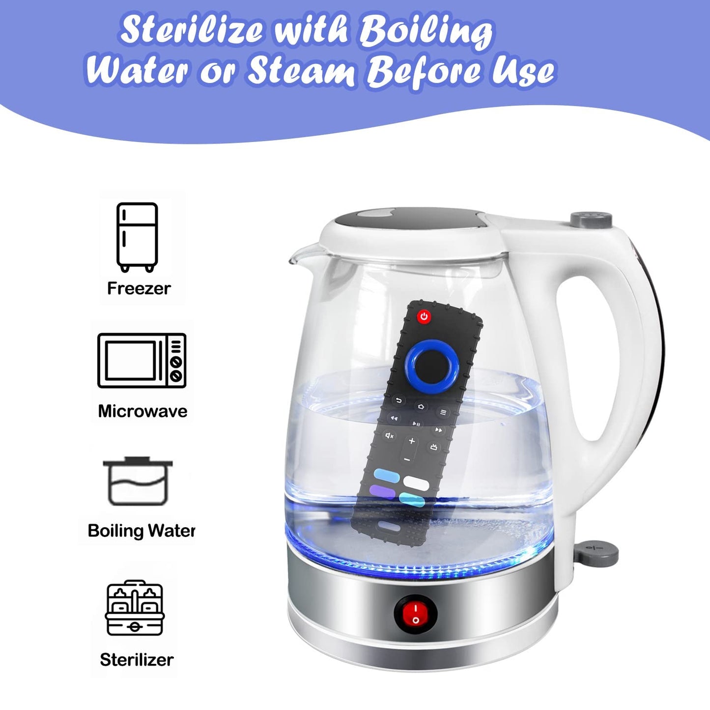 Ersihua Silicone Remote Teething Toys For Baby, Remote Control Shape Teethers For Babies 18+ Months,Silicone Tv Remote Teether Bpa Free(Black