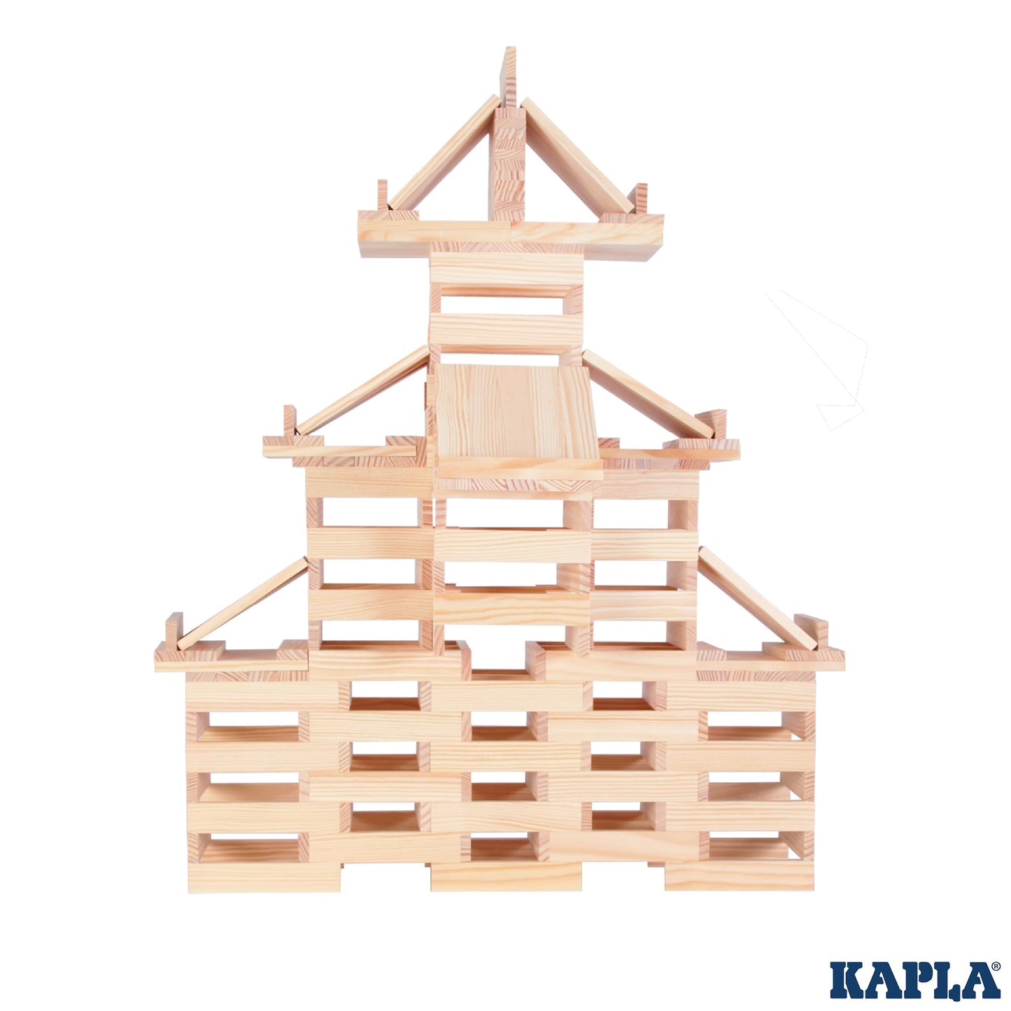 Kapla Wooden Construction Kit 200 Bricks