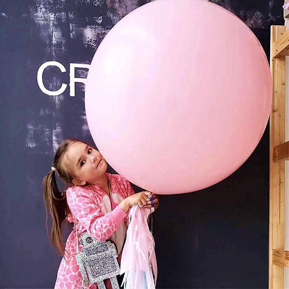 Lovestown 36 Inches Pastel Balloons, 12 Pcs Large Macaron Balloons Jumbo Latex Party Balloons Giant Round Balloons For Wedding Party Festival Decorations
