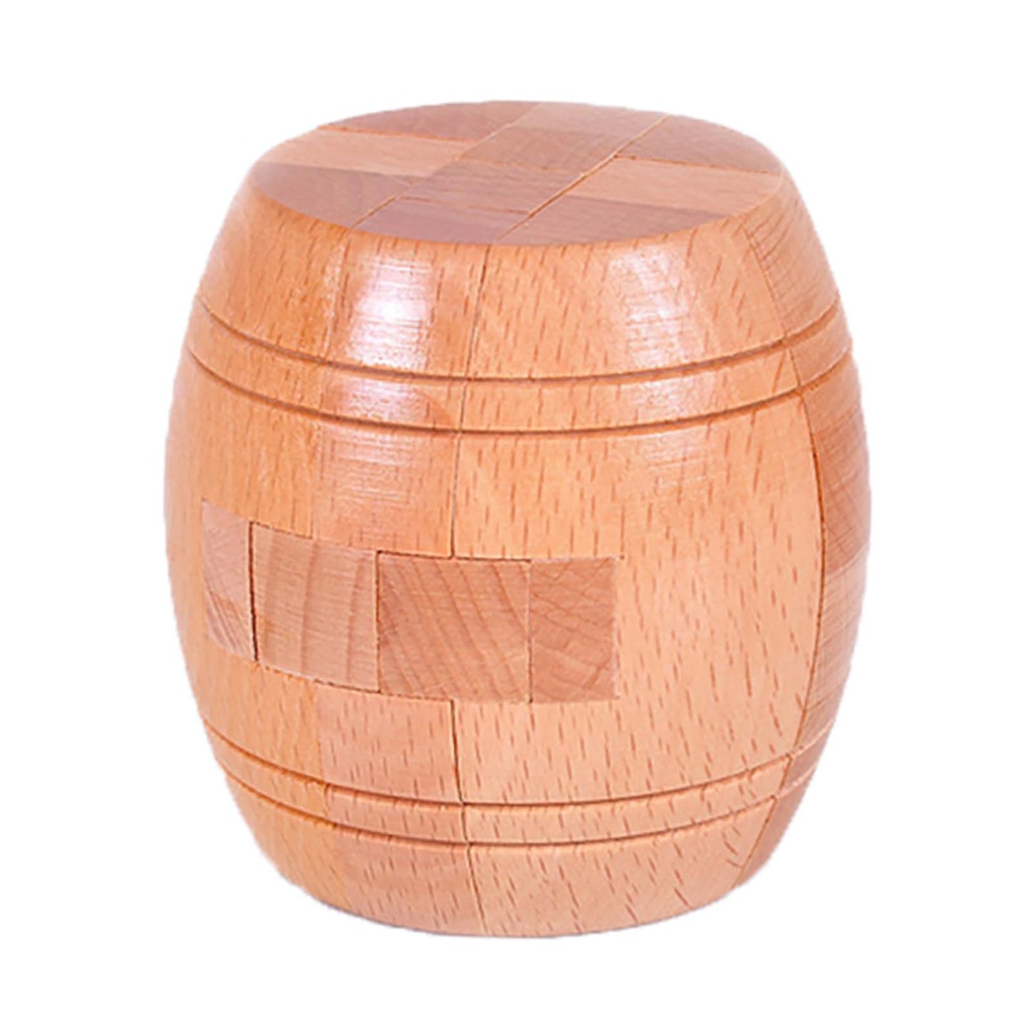 Handmade Powder Keg Wooden Puzzles Interlocking 3D Brain Teaser Puzzles Hidden Passage Mechanical Puzzle Magic Toy IQ Games 3D P