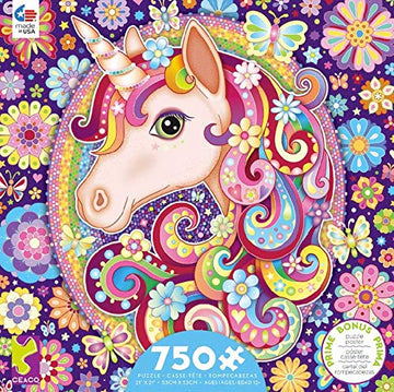 Groovy Animals - Unicorn Puzzle - 750 Pieces