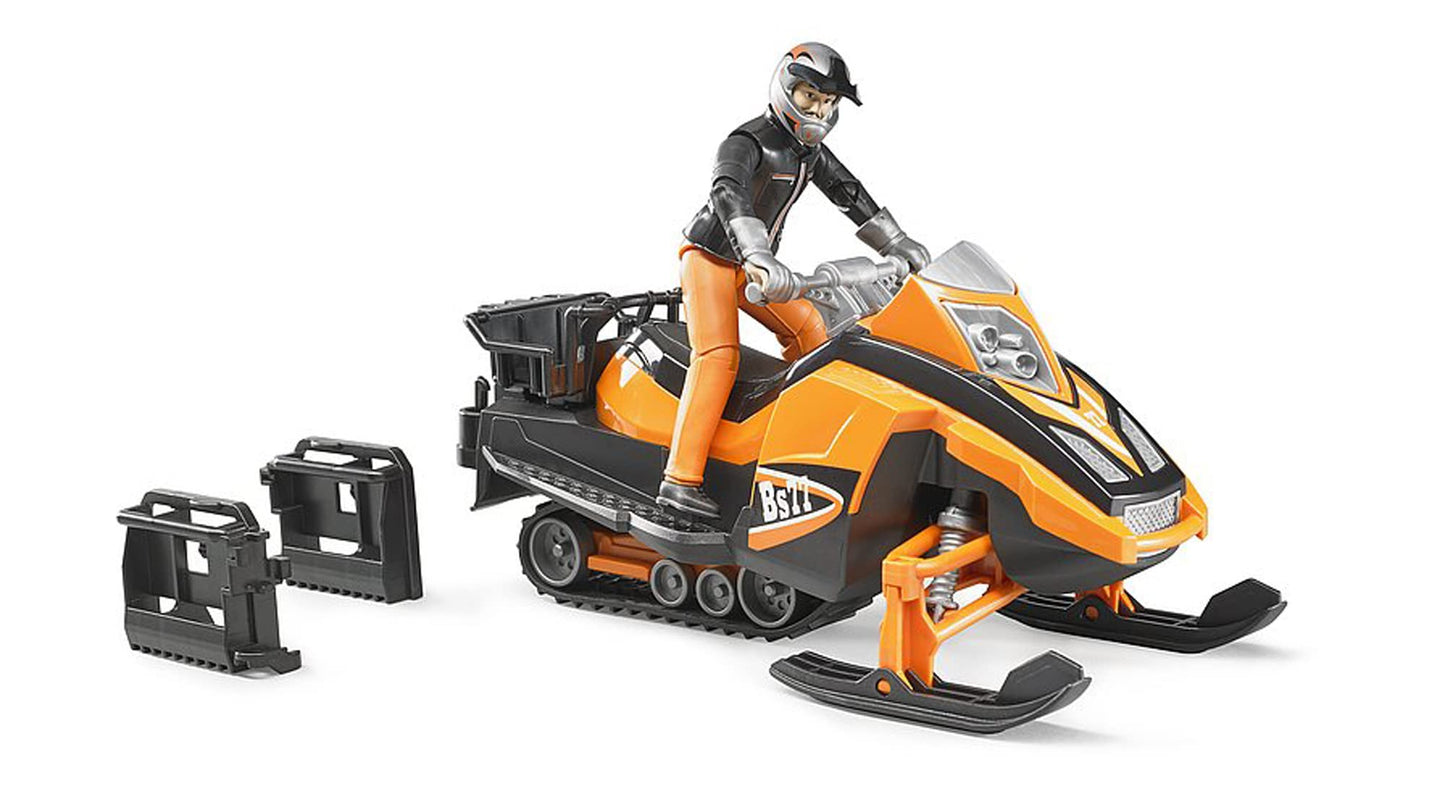 Bruder Snowmobile With Driver & Accessories
