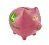 M. Cornell Importers John Deere Pink Piggy Bank