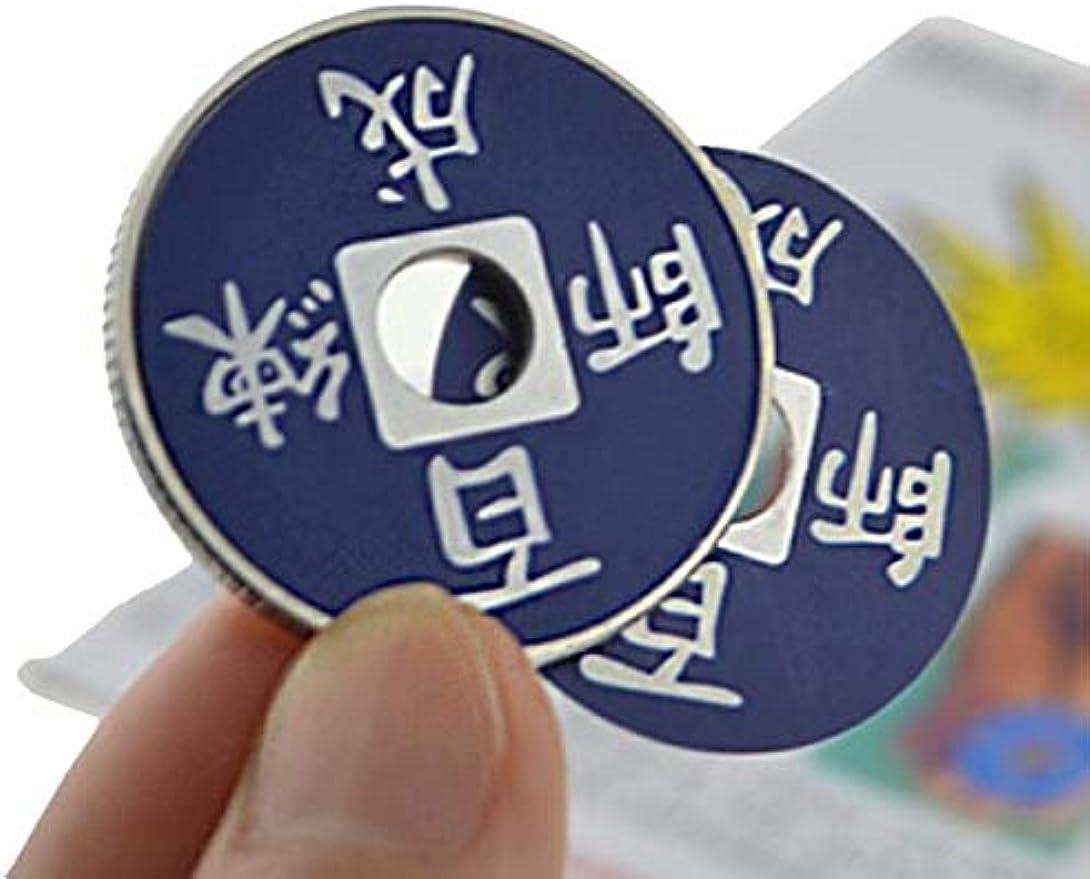 Blue-Ther Chinese Coin Magic Tricks Color Change 3 Colors Coins Change Magic Close Up Illusion Gimmick Props Accessories