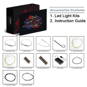 BrickBling LED Light Kit Compatible with Lego PAC-Man Arcade, Creative Lighting Compatible with Lego 10323-No Model