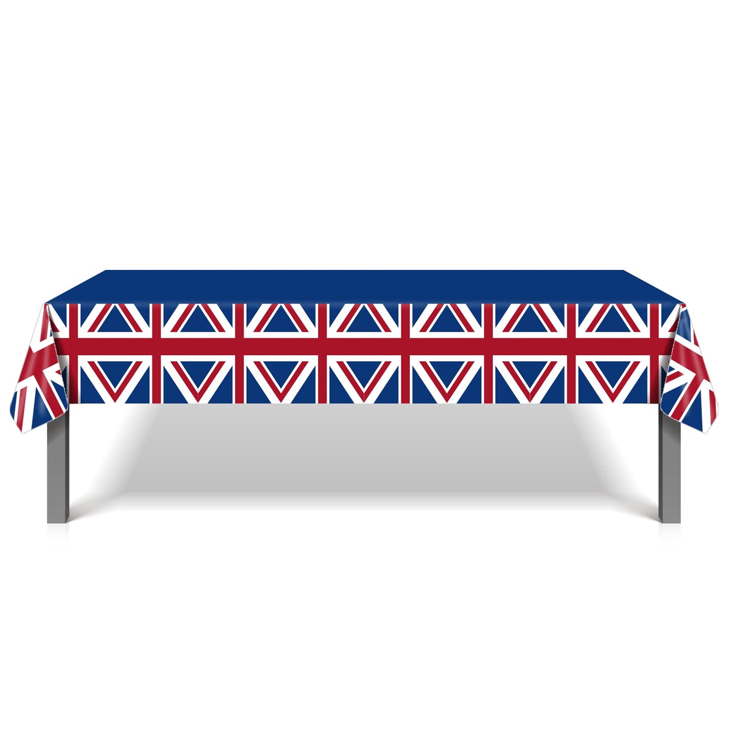 Lide Road 2 Pieces British Flag Party Tablecloth Union Jack Tablecloth British Flag Party Supplies British Flag Table Covers Dis