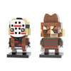 MOOXI Halloween Fredy and Jason Brick Mini Headz Building Set,Horror Movie Figures Building Toy,Gifts for Movie Fans(317pcs)