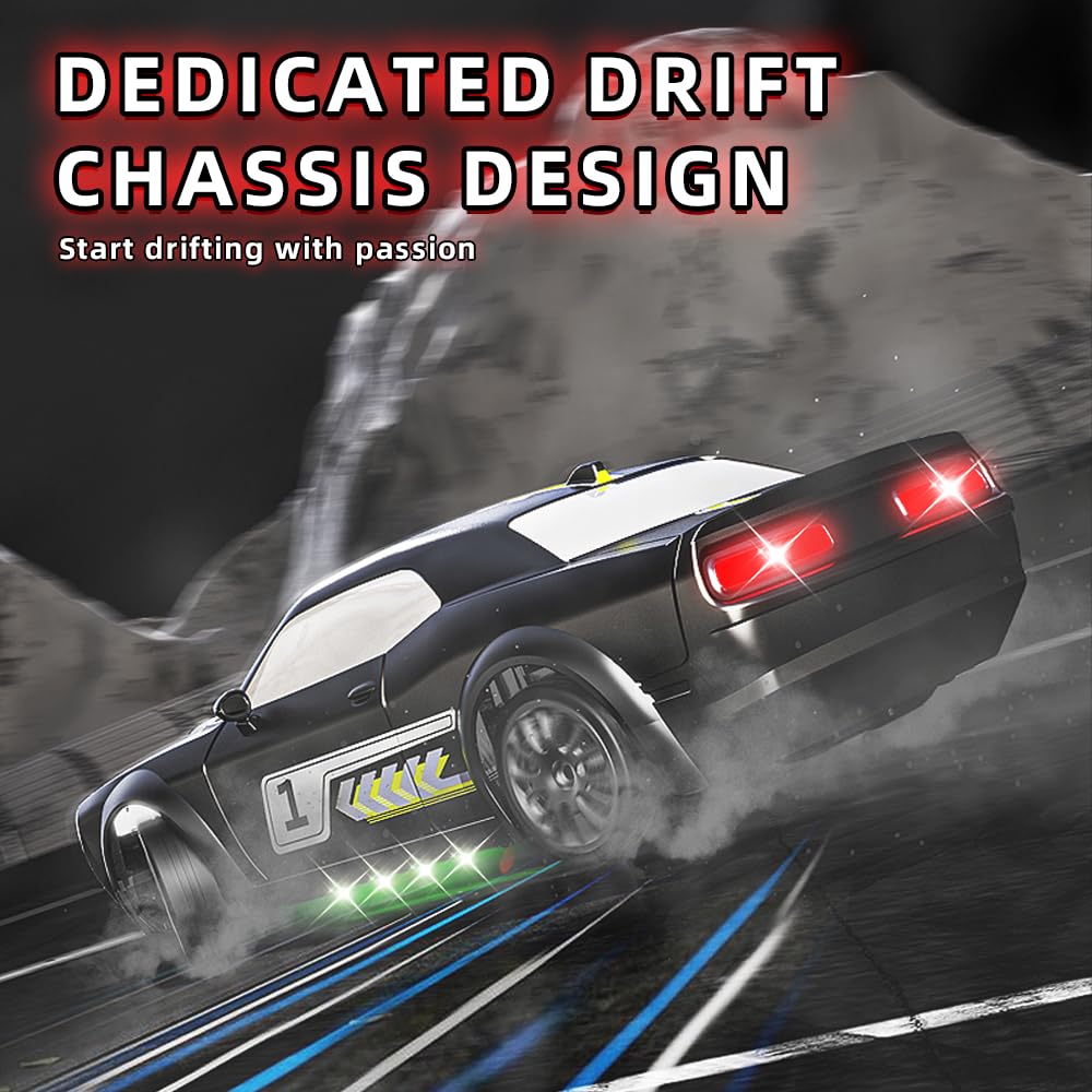Remote Control Car for Boys Girls Kids, 1:20 4WD RC Drift Car with LED Lights, 20KPH Hight Speed Proportional Throttle Racing Ca