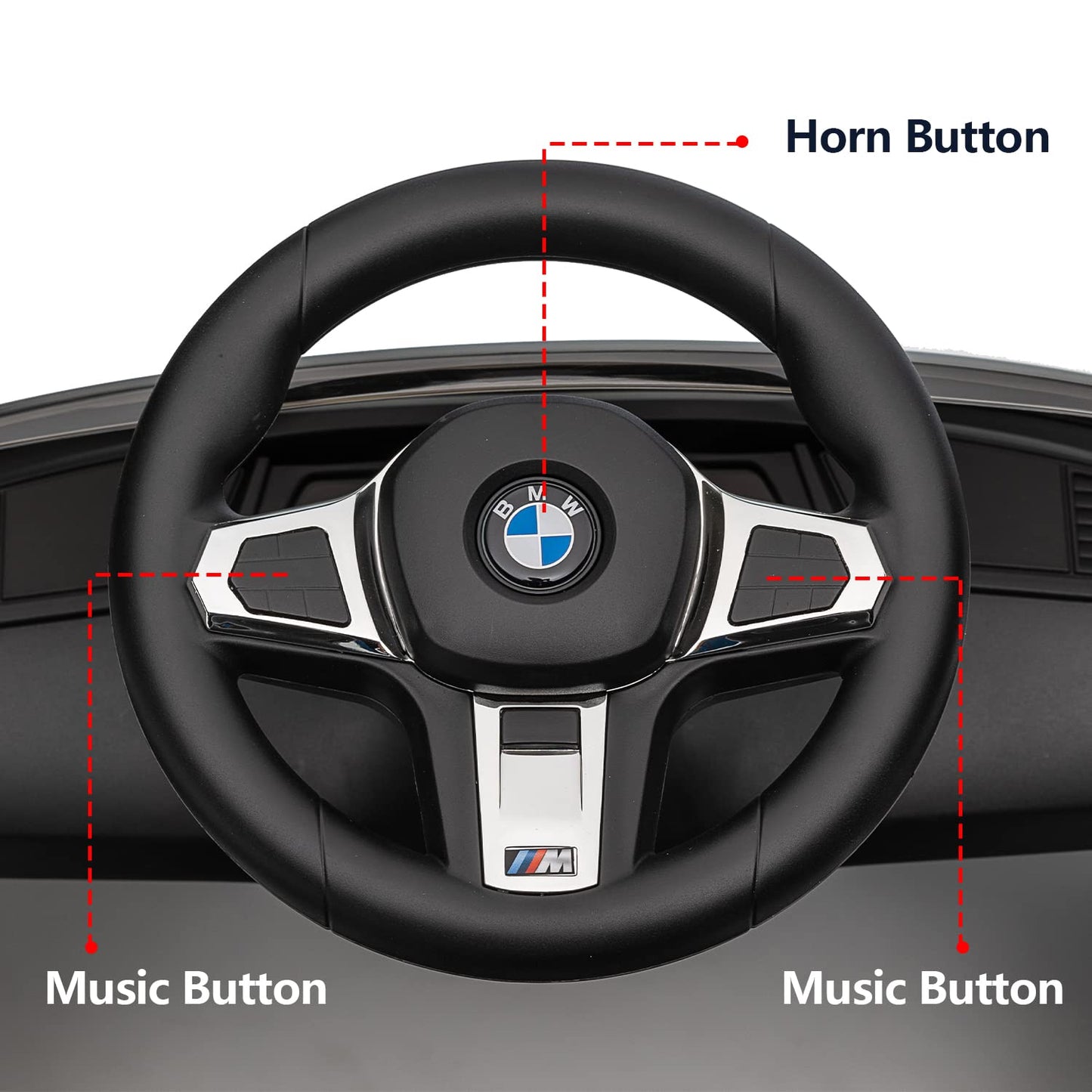 Voupou Push Ride-On Car For Toddlers 1-3, Licensed Bmw Z4 Toddler Push Car With Adjustable Push Rod/Horn Music/Silent Wheel, Push Car For Baby Birthday Gift (White)