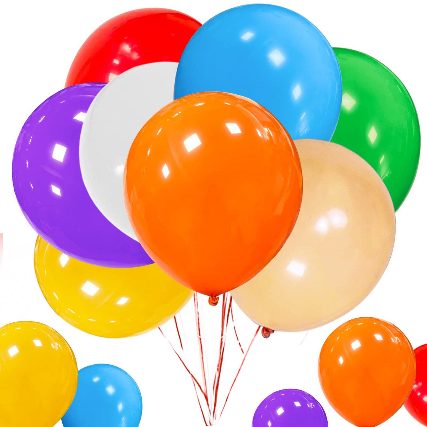 18 Inch Assorted Colors Big Balloon 12 Pack Large Latex Party Balloons Round Helium Balloon For Christmas Wedding Birthday Baby