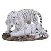 Stealstreet Ss-G-54132 Medium Polyresin White Tiger Couple Figurine Statue, 6.25'