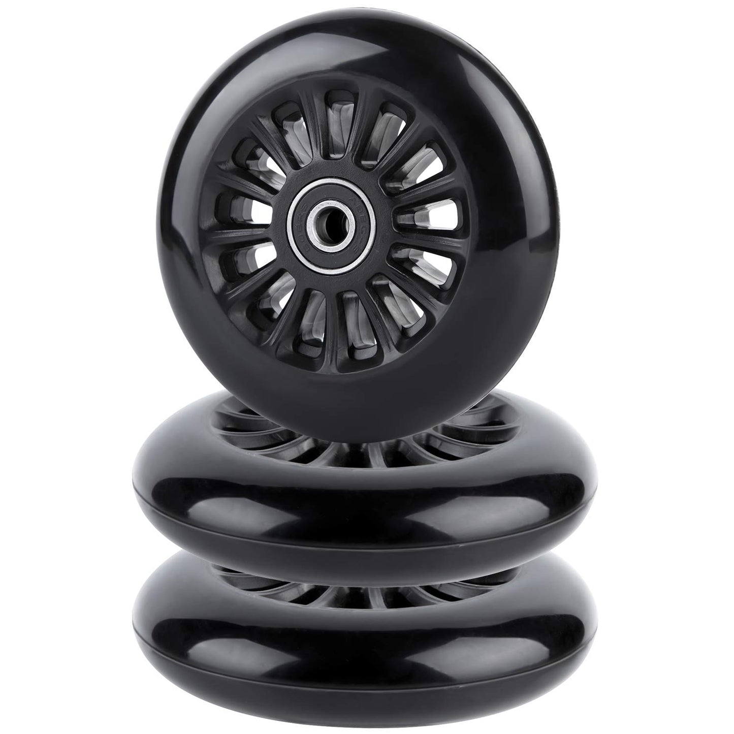 Aowish Easy Roller Replacement Wheels W/Bearings Abec-9 Compatible With Ez Roller Scooters Classic Drifter Junior Ride On Toy Fo