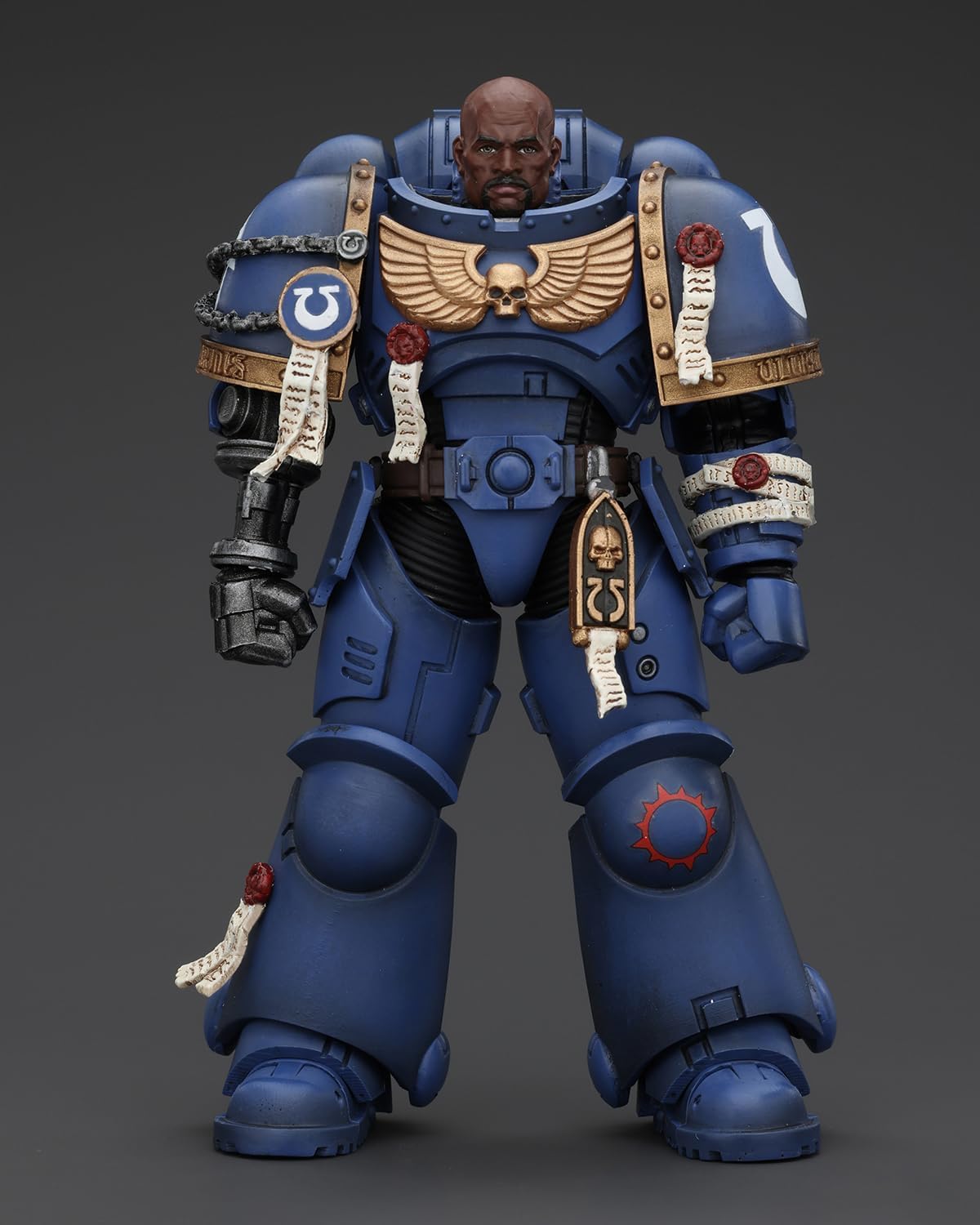 Joytoy Warhammer 40K Genuine License 1:18 Action Figure, Space Marine 2, Uitramarines Brother Chairon, 5.03 Inch Collectible Act