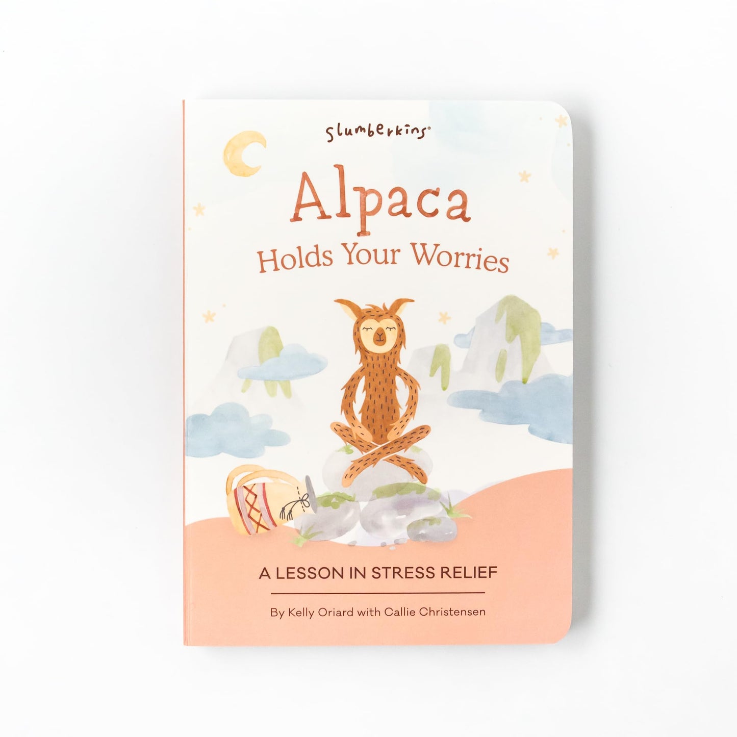 Slumberkins 14' Alpaca Kin & 2 Board Books Complete Set Bundle | Promotes Stress Relief & Coping Skills | Social Emotional Tools For Ages 0+ (Alpaca Kin Plush + 2 Board Books)
