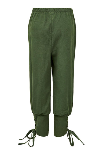 Boys Medieval Pirate Pants Kids Renaissance Costume Viking Ankle Banded Pants for Halloween Party Cosplay