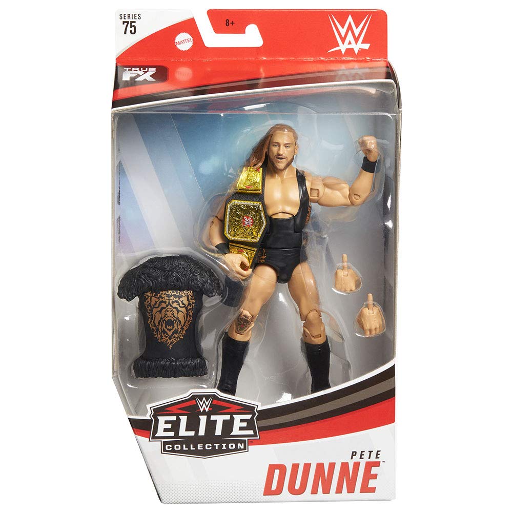 Wwe Mattel Pete Dunne Elite Series #75 Deluxe Action Figure With Realistic Facial Detailing, Iconic Ring Gear & Accessories