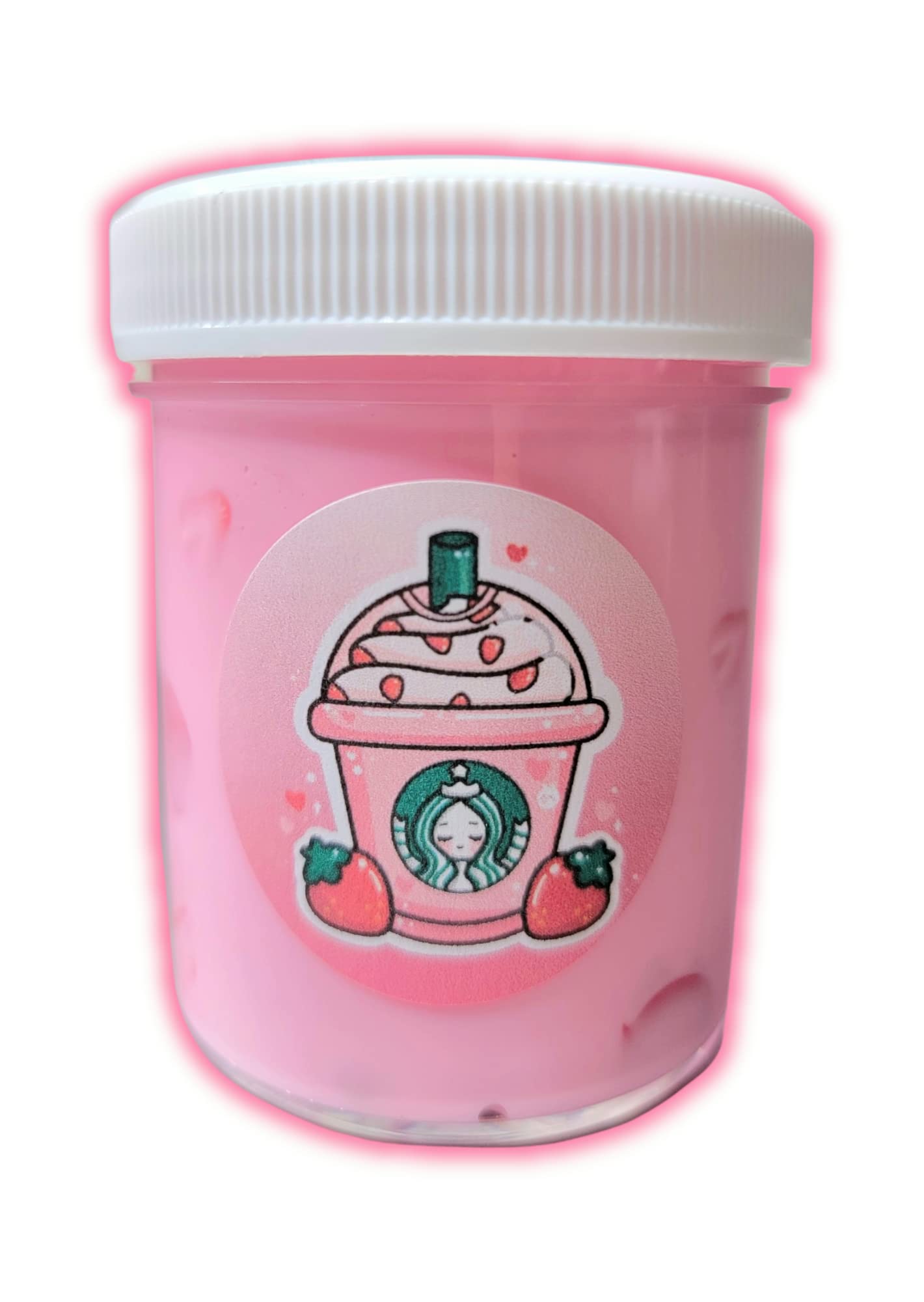 Pink Drink Thick & Glossy Handmade Scented Slime 4oz - Hoshimi Slimes