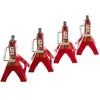 Vgoohobby 1/10 RC Metal Jack Stands - Red Aluminum, Compatible with Traxxas TRX4, Axial SCX10, RC4WD, Tamiya CC01