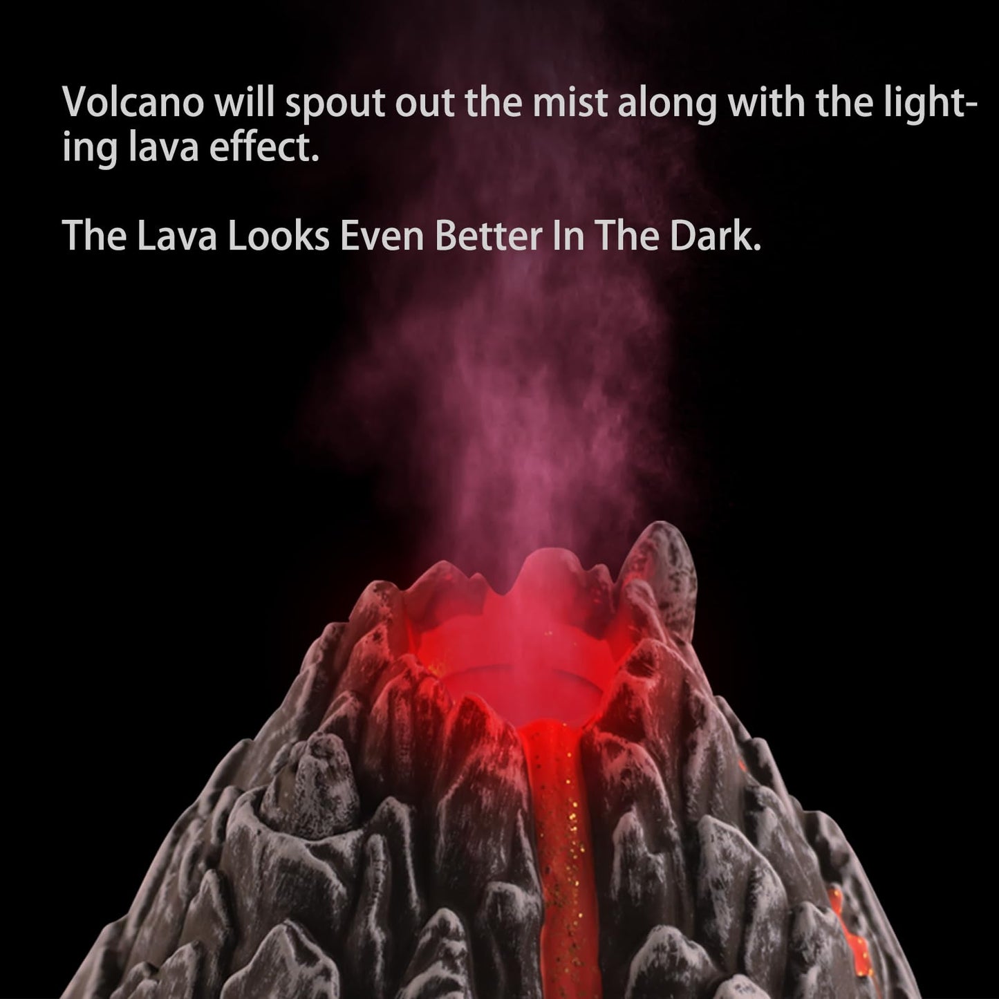 Dinobros Volcano Toy For Kids 3-5, Mist-Spouting Volcano Model With Dinosaur Sounds, Simulated Volcano Gifts For Boys And Girls