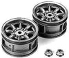 Tamiya 300050569 - M Chassis Rims Silver (2) Mini Cooper