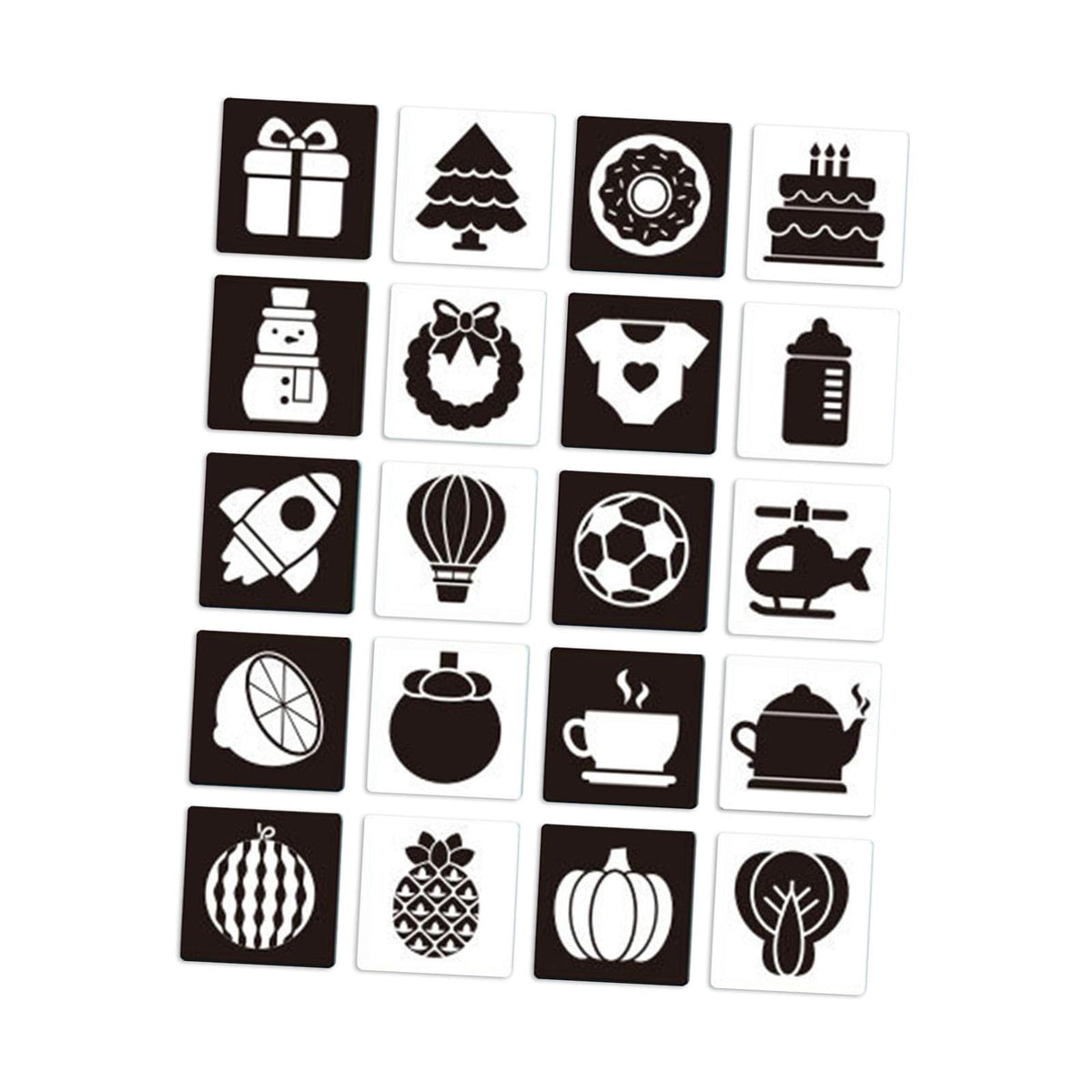 Club BollywoodHigh Contrast Baby Flashcard Baby Contrast Cards For Preschool Concentration Black And White|Baby|Toys For Baby|De