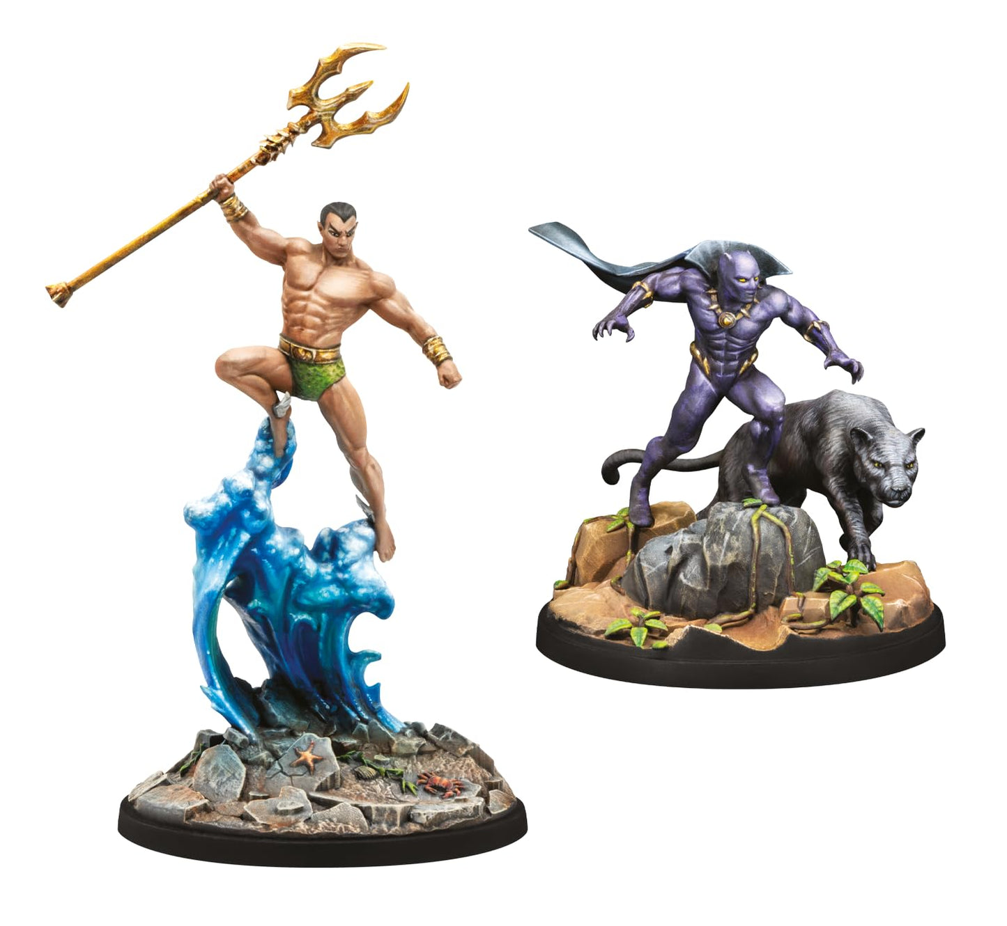 Atomic Mass Games Marvel: Crisis Protocol Black Panther, Chosen Of Bast & Namor, The Sub-Mariner Character Pack - Tabletop Super