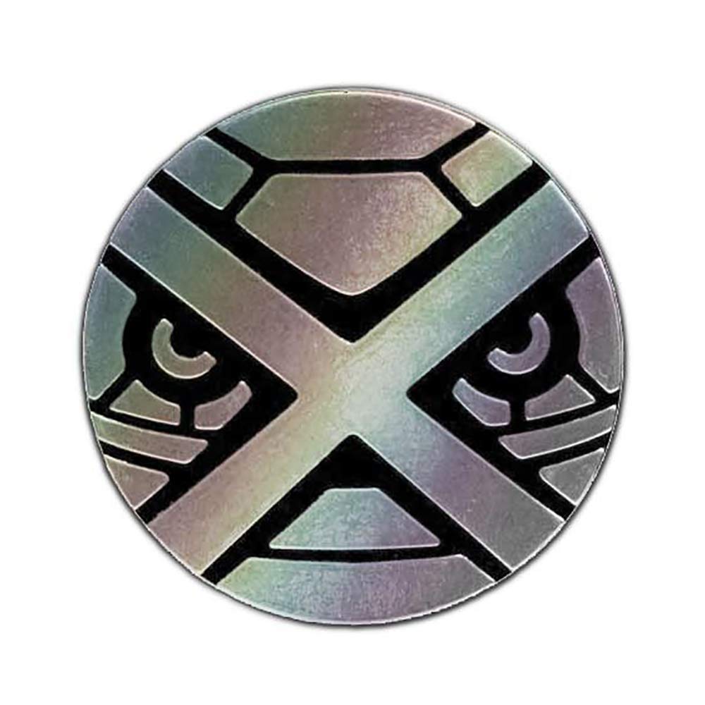 Pokemon Metagross Coin From The Trading Card Game - Rare Non-Prism Variant (Silver, Large Size)