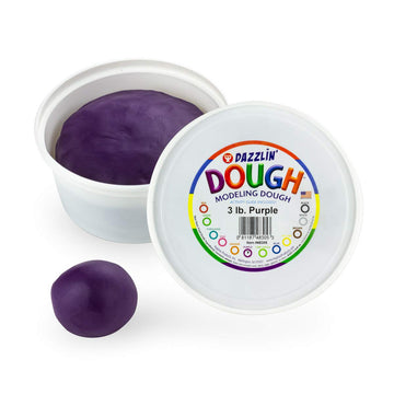 Hygloss Play Modeling Dough - 3Lb. - Easter Basket Stuffer - Unscented Dough - Safe & Non-Toxic For Kids Arts & Crafts - Party Favors - Classroom Supplies, Purple