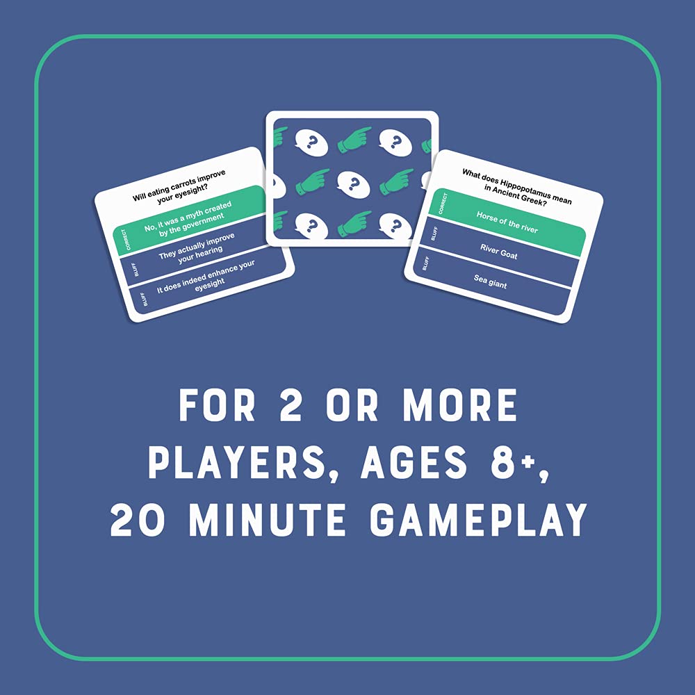 Ridley'S Games Room Bluff It Trivia Game Card Game